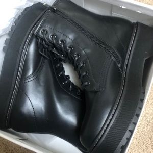 Betty black boots steve madden Clearance